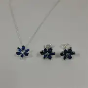 pandora Sparkling Blue Herbarium Jewellery Gift Set-45cm