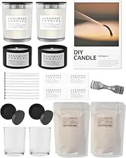 [MAGOKORO] Natural Soy Candle Making Kit, DIY Candle Making Supplies for Beginners, Adults&Kids (Basic Kit)