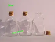 20pcs 30ML small transparent glass barrel Corks bottle Wishing bottle