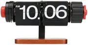 B Baosity Mechanical Flip Clock,Automatic Page Turning Clock,Large Number Creative Digital Flip Down Clock Flip Table Clock for Home