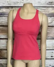 PrAna Women’s Chakara Tank Top Pink Size Small Built in Bra New