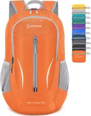 ZOMAKE Foldable Backpack - 25L Lightweight Folding Backpacks, Packable Hiking Da
