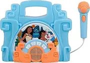 Moana Sing Along Boombox with Microphone Built in Music Flashing Lights Real Working Mic Connects to MP3 Party Away