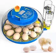 Advwin Incubators for Hatching Eggs, 18 Eggs Incubator with Automatic Egg Turning and Temperature Control, Automatic Water Adding, LED Egg Candler, for Hatching Chickens, Duck, Goose Eggs