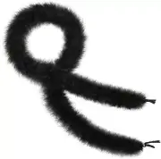 Black Marabou Feather Boa - 22G 2 Yards Boas for Party Bulk, Wedding, Halloween,