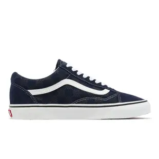 Vans 休閒鞋 Old Skool 男鞋 女鞋 海軍藍 白 麂皮 經典 百搭 VN0A5KRSJDU