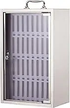 Portable Cell Phone Cabinet, Stainless Steel Mobile Phone Safe Deposit Box, Wall Mounted Cell Phone Locker, for School Classroom
