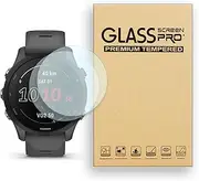 Screen Protector for Garmin Forerunner 255/255 Music 46mm Smartwatch Tempered Glass Film, 9H Hardness,Anti-Scratch,High Definition,Bubble Free (2 pcs)