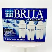 NIB 3 Brita Water Pitcher Replacement Filters - New/Sealed