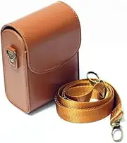 [NFGEGPKPHA] PU Leather Case Camera Bag Fit for Canon Fit for Powershot G9x G7x Mark II III SX740 SX730 SX720 SX710 SX700 Fit for Fujifilm XF10 Fit for RICOH GR IIIx GR3(Brown)