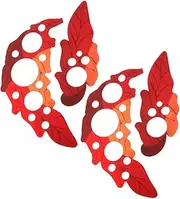 HAMPPLIES 2 Sets Acoustic Guitar Pickguard Self Adhesive Leaf Design Easy Installation Scratch Protection for Acoustic Guitars Included present
