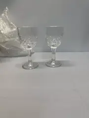 Set Of (6) Etched Wine Glasses
