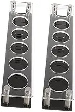 iplusmile 2Pcs Acrylic Shot Glass Flight Stand Shot Glass Serving Tray Organizer Display Rack for Whiskey Cocktails and Liquor for Parties and Events