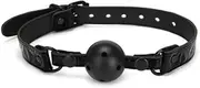 WhipSmart Diamond Ball Gag - Black Mouth Restraint