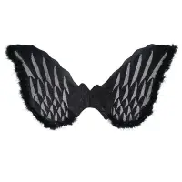 在飛比找Yahoo奇摩購物中心優惠-摩達客★萬聖派對變裝扮★黑色大天使翅膀道具★Cosplay