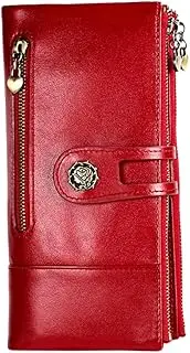 [DEARMAMY] Multipurpose Purse for Women Leather Wallet Ladies Handbags Women's Wallet Red
