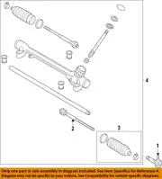 MAZDA OEM 20-24 CX-30 Steering Gear Linkage-Outer Tie Rod DGH932280 (for: Mazda)
