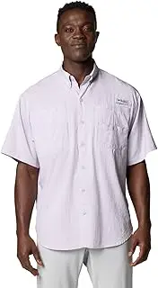 [Columbia] Mens PFG Tamiami II Short Sleeve Fishing Shirt, Lavender Pearl, Large