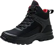 [Generic] Men's Safety Boots Steel Toe Cap Trainers Lightweight Anti-Slip Work Industrial Shoes Comfortable