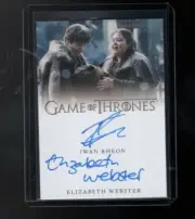 2020 Game of Thrones The Complete Series Iwan Rheon & Elizabeth Webster Auto.