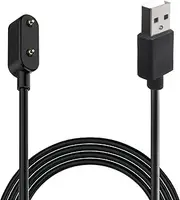 USB Charger Cable for Huawei Band 9/8/7/6/6 Pro/Watch Fit/Fit 2/Fit Mini/Honor Band 9/7/6/Watch ES/4X/4Pro Samsung Galaxy Fit 3 Smartwatch Replacement Magnetic Charging Cord, Black 1M