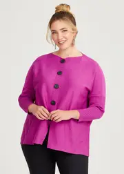 [Taking Shape] Taking Shape Batwing Natural Jumper Size 20 in HOT Pink, Viscose - Plus Size Women's Clothing Hot Pink