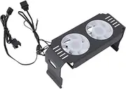 Memory RAM Cooler ARGB Fans, PWM Temperature Controlled Cooling Fan Cooler, DDR4/DDR5 Computer Memory Module Heat Sink, 5V 3 Pin ARGB Synchronous Light Effect (Black)