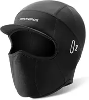 ROCKBROS Balaclava Face Mask, Summer Cooling Neck Gaiter Cycling Cap, UV Protector Motorcycle Scarf for Men/Women Black, Black, Medium-Large