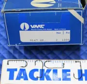 VMC Fish Hooks 9147 BZ Bronze Finish Aberdeen Jig 90 DEG Bend Size 2 1000Count
