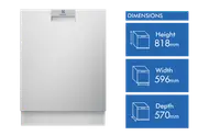 Electrolux 60cm Built Under Dishwasher