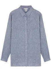 Eileen Fisher Linen Shirt - Light Blue - XL (UK 22 / Xxl) XL (UK 22 / XXL)