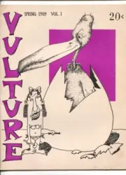 MAG: Vulture #1 1959-NYU-1st issue-Cartoons-gags-photos-Steve Canyon-NYU coll...