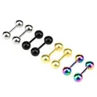 Stainless Steel Barbell Ear Cartilage Tragus Helix Stud Bar Earrings Piercing BM