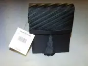 NWT Valerie Stevens- Black Satin Evening Bag