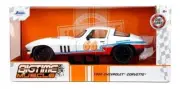 Jada 1:24 Big Time Muscle 1966 Chevrolet Corvette White Diecast Model Car 35205