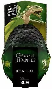 Mega Construx *GAME OF THRONES* Dragon RHAEGAL Black Series 30 Piece Egg GMP00