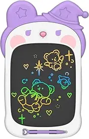 LCD Writing Tablet Doodle Board 10 Inch, Electronic Drawing Pad, Colorful Drawing Tablet, Drawing Pads,Educational Toys Gifts for Kids Ages 3 4 5 6 7 8 Years Old (Wizard Bear)