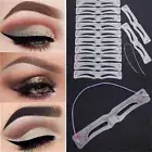 Fixable 12 Styles Eyebrow Stencil Grooming Shaper Template Eye Brow Stamp