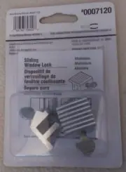 Gatehouse Aluminum Sliding Window Locks 0007120 Pack of 2 NEW