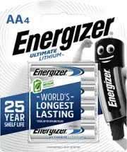 Energizer Ultimate AA Lithium Batteries (4 Pieces)