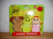 AURORA DR. SEUSS THE GRINCH CINDY LOU WHO & MAX FINGER PUPPETS SET OF THREE NEW