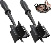 MIZOXY 2 Pcs Meat Chopper, Hamburger Chopper Utensil, Professional Heat Resistant Nylon, Masher & Smasher Meat, Potato Masher Ground Beef & Turkey -Non Stick Mix Chopper