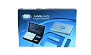 AWS-1KG DIGITAL SCALE-1000 x 0.1G-COLOR SILVER
