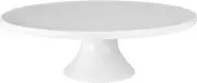 - 12" X 3.75" White Porcelain round Cake Stand