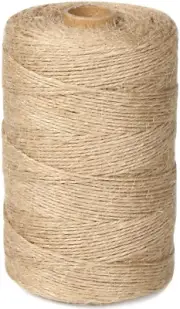 Perkhomy 1100FT Jute Twine String 2Mm Natural Thin Ribbon Twine for Craft