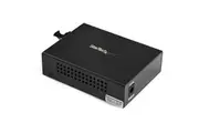 StarTech.com Transceiver/Media Converter - TAA Compliant - 2 Port(s) - 1 x Network (RJ-45) - Duplex LC Port - Twisted Pair, Opti