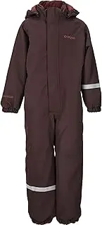 [Zig Zag] ZIGZAG Children's Snowsuit Vally Coverall W-PRO 10000 I Unisex Jumpsuit for Girls and Boys Outdoor Suit with Reflectors 4241 Fudge 110