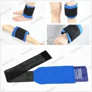 Hot Cold Gel Ice Pack with compression cuff Ease Pain for Back Neck Knee Ankle