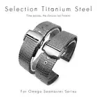 20mm Strap Watch Band Titanium Steel For Omega Seamaster 007 James Bond +Tools