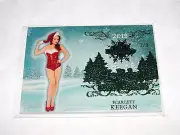 2015 Benchwarmer SCARLETT KEEGAN Holiday #37 Green Foil/3 PLAYBOY Playmate Sexy